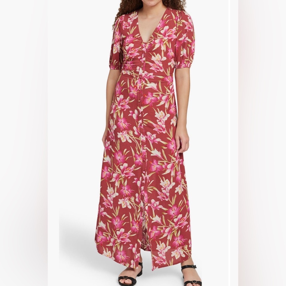 Faherty Sorrento Print Maxi Dress - Size S - NWT